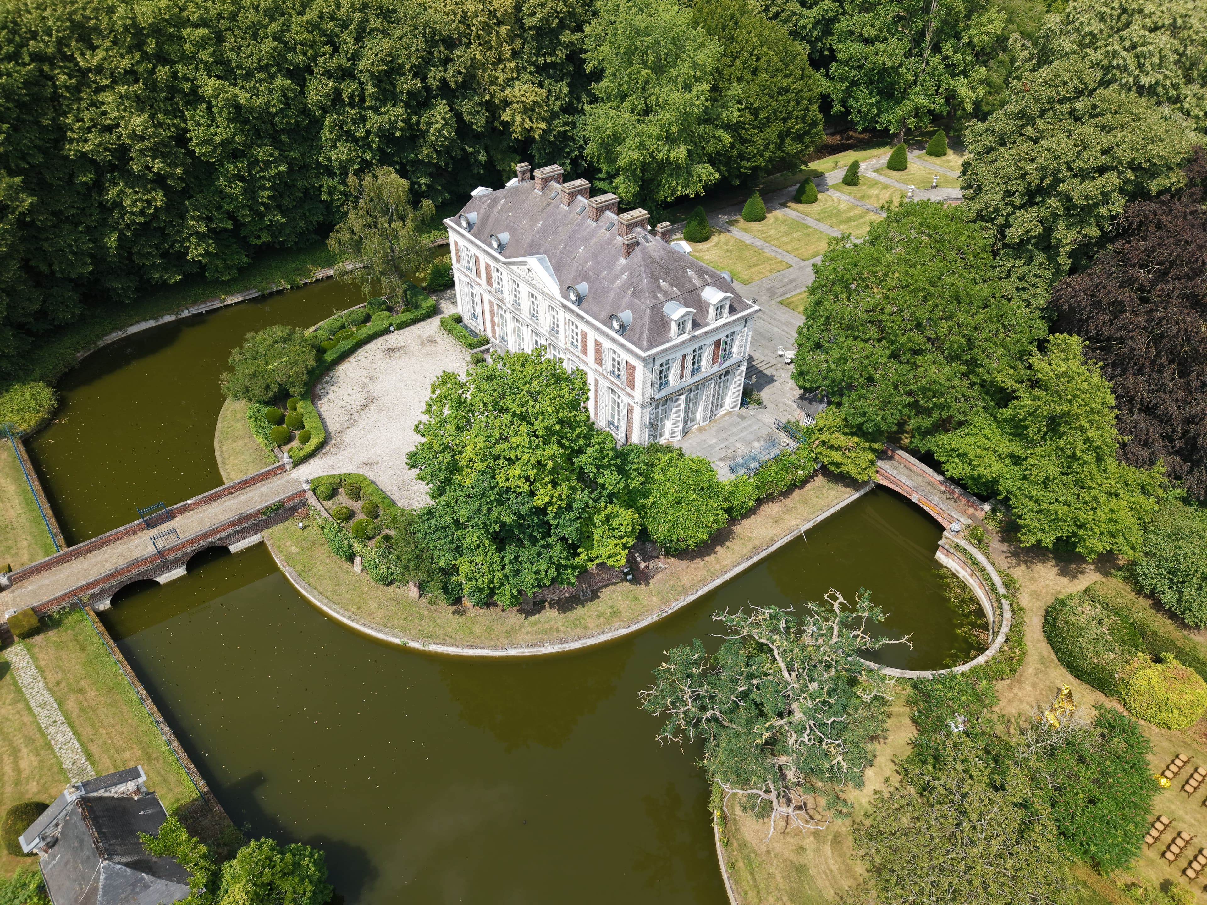 Mariages — prise de vue drone Pas-de-Calais (62) — daria manoir jardins vert bois.jpg
