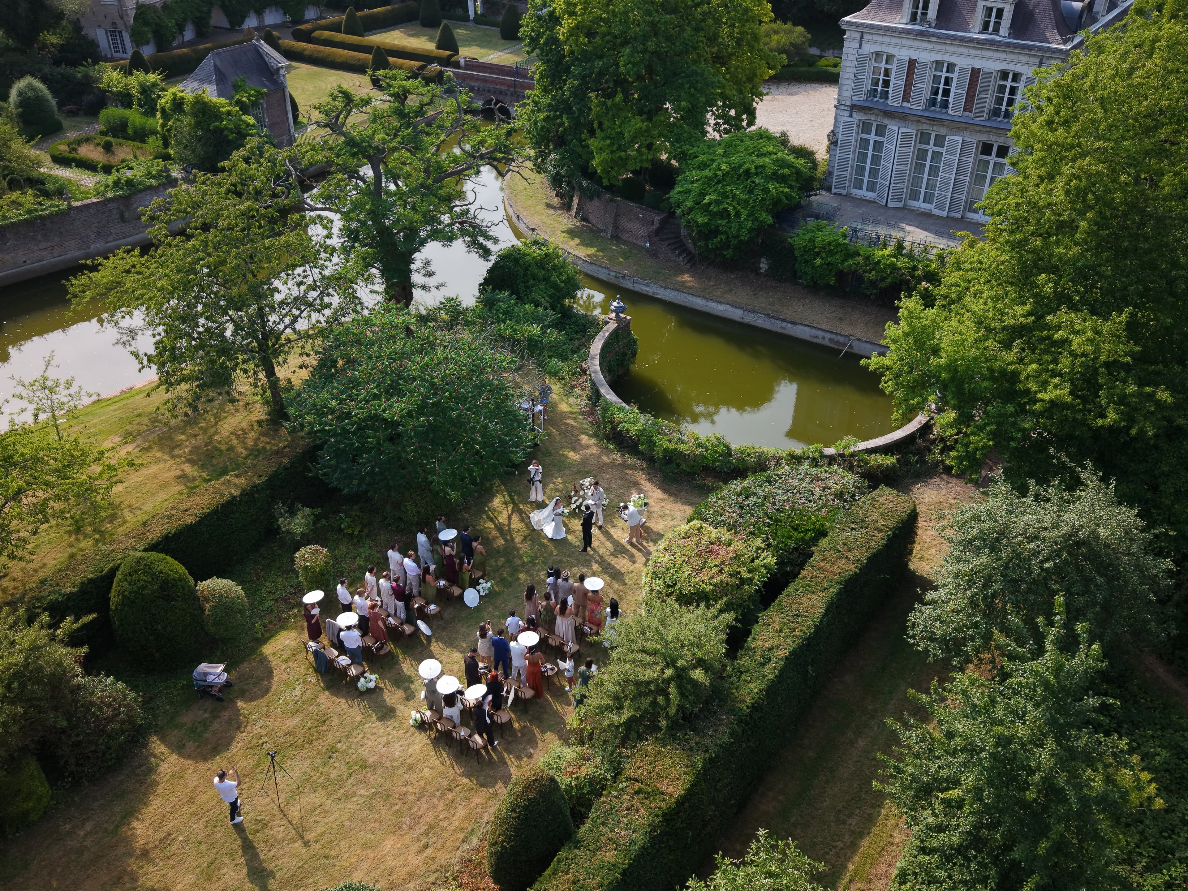 Mariages — prise de vue drone Pas-de-Calais (62) — mariage ceremonie 2